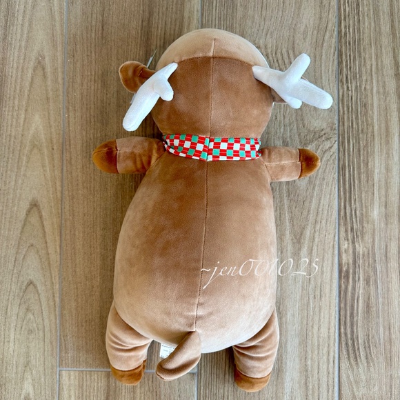 Holiday Brown Deer Weighted Plush Throw Pillow - Pillowfort - Picture 9 of 11